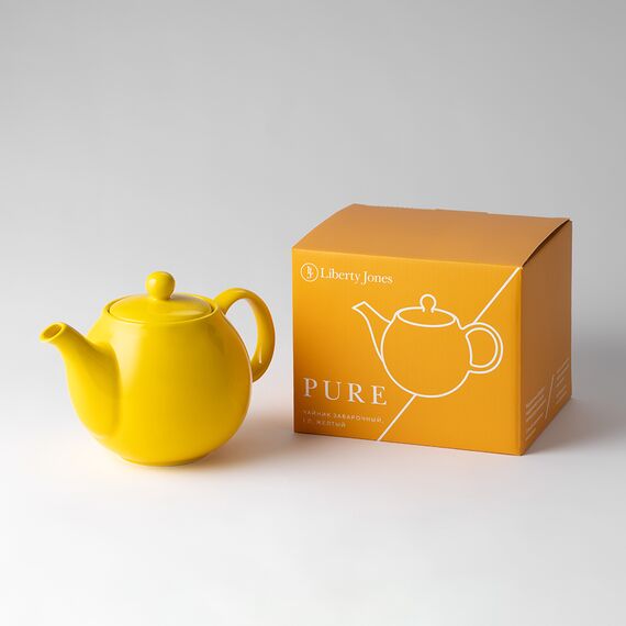 Чайник заварочный с ситом Pure, 1 л, желтый, Liberty Jones, изображение 2