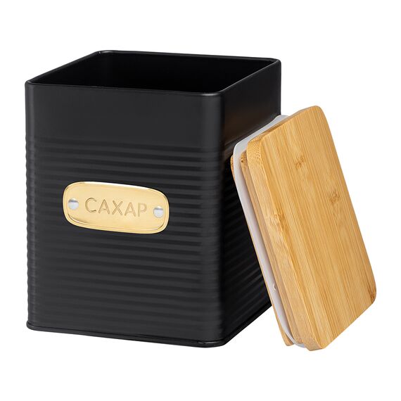 Банка для хранения сахара Irmel, 1,7 л, графит, Smart Solutions, изображение 3