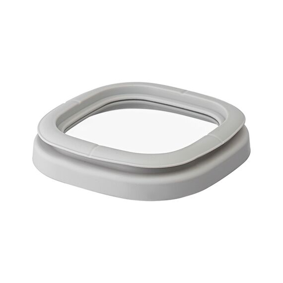Банка для хранения квадратная Vacuum Glass, 2 л, светло-серая, Smart Solutions, изображение 11