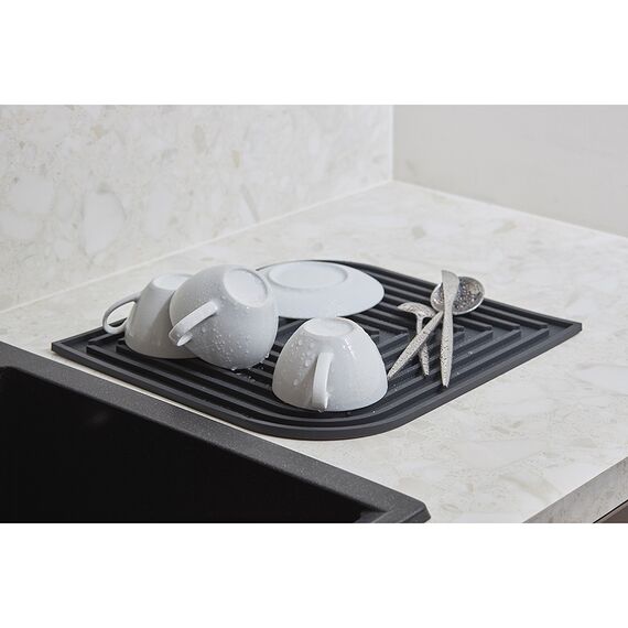 Коврик для сушки посуды Dry Flex, 34,6х44,6 см, графит, Smart Solutions, изображение 7