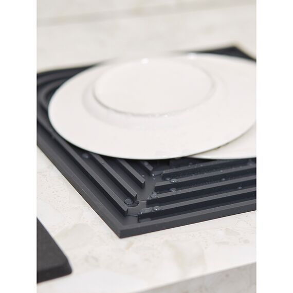 Коврик для сушки посуды Dry Flex, 34,5х31,5 см, графит, Smart Solutions, изображение 5