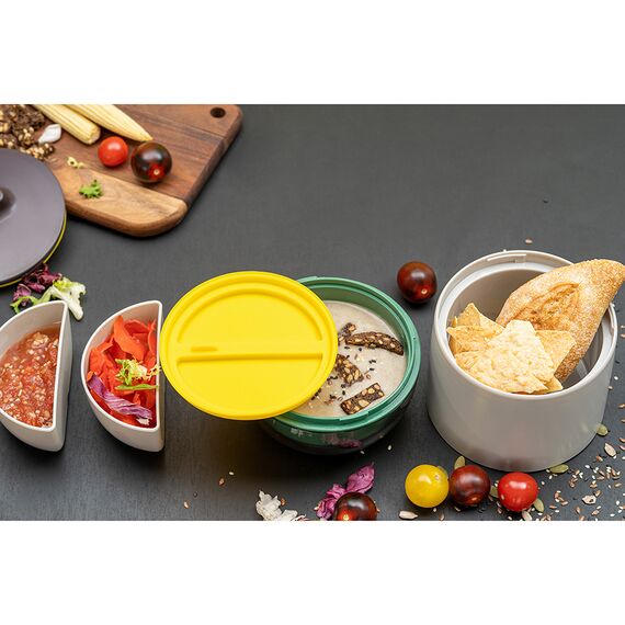 Ланч-бокс Meals, 800 мл, светло-серый/зеленый, Smart Solutions, изображение 8