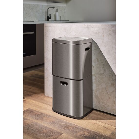 Контейнер мусорный с 2-мя отделениями Smart Bin, сенсорный, 60 л, Smart Solutions, изображение 6