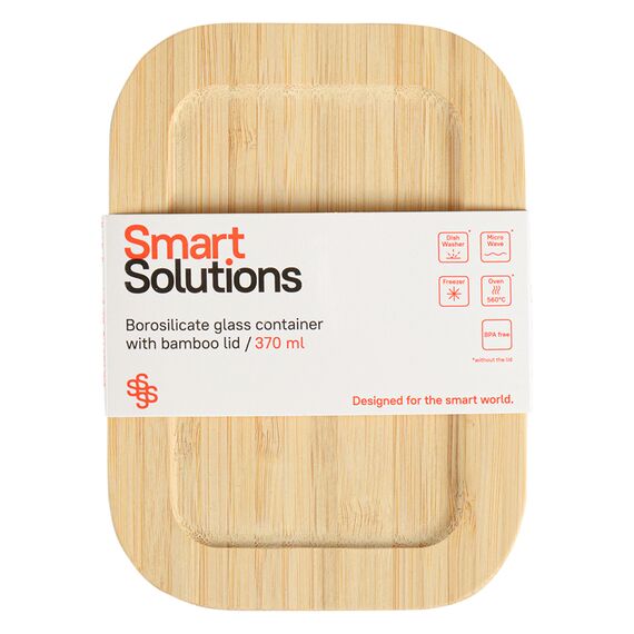 Контейнер для запекания и хранения Eco Store с крышкой из бамбука, 370 мл, Smart Solutions, изображение 9