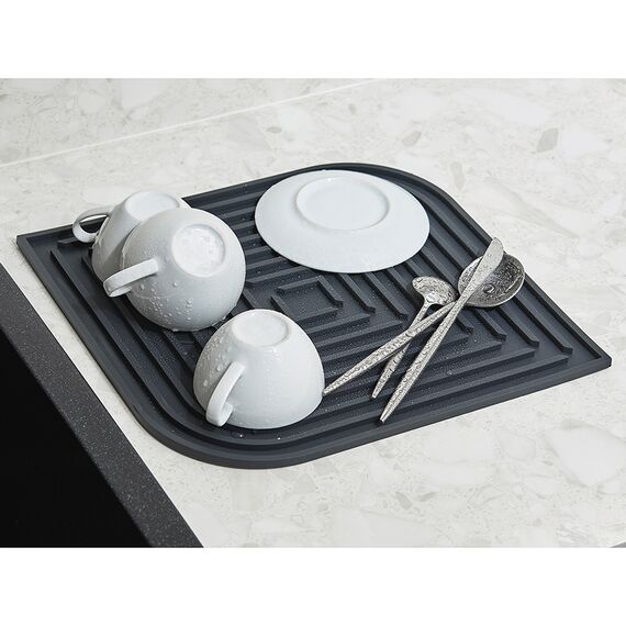 Коврик для сушки посуды Dry Flex, 34,6х44,6 см, графит, Smart Solutions, изображение 9