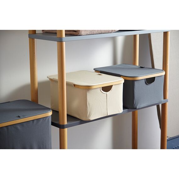 Корзина для белья Neat Low, 40x33x20 см, молочная, Smart Solutions, изображение 9