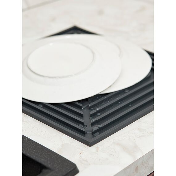 Коврик для сушки посуды Dry Flex, 34,5х31,5 см, графит, Smart Solutions, изображение 4