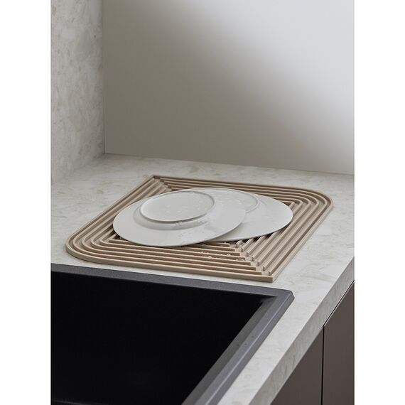 Коврик для сушки посуды Dry Flex, 34,6х44,6 см, бежевый, Smart Solutions, изображение 5