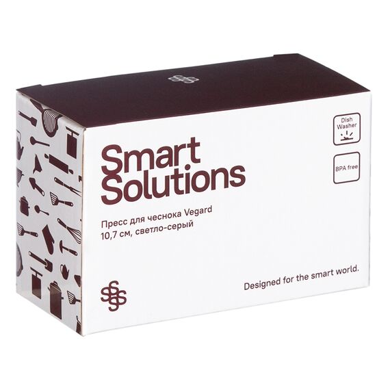 Пресс для чеснока Vegard, 10,7 см, светло-серый, Smart Solutions, изображение 10