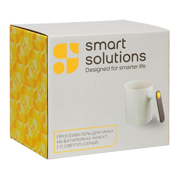 Просеиватель для муки на батарейках Wheat, 1 л, светло-серый, Smart Solutions, изображение 9