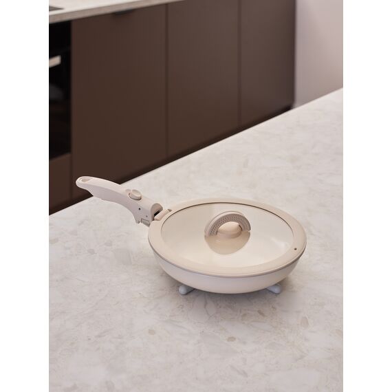 Сковорода с крышкой и съемной ручкой Smart Ceramic, ?20 см, Smart Solutions, изображение 2