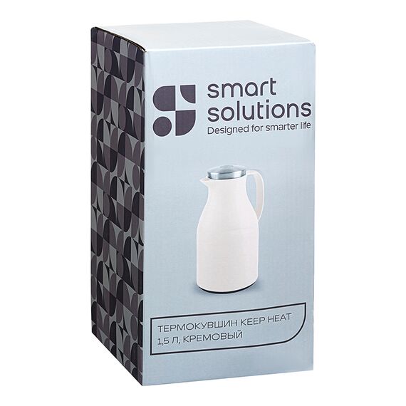 Термокувшин Keep Heat, 1,5 л, кремовый, Smart Solutions, изображение 7