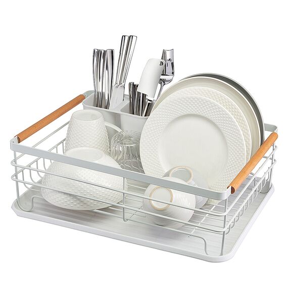 Сушилка для посуды Granli, 43x30,5x14 см, белая, Smart Solutions