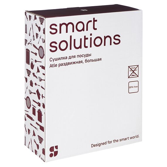 Сушилка для посуды Atle раздвижная большая, серая, Smart Solutions, изображение 13