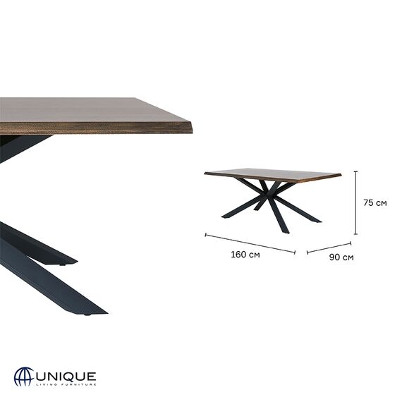 Стол Unique Furniture, Arno, 160х90х75 см, Unique Furniture, изображение 9