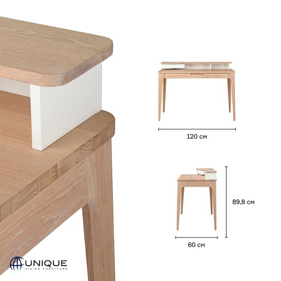 Стол письменный Unique Furniture, Amalfi, 120х60х89,8 см, Unique Furniture, изображение 2