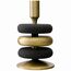Подсвечник Stone, 20 см, черный/античная латунь, Bergenson Bjorn