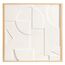Панно декоративное с эффектом 3D Minimalism, 60х60 см, белый\бежевый, Bergenson Bjorn