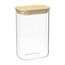 Банка для хранения прямоугольная Glass Bamboo, 1,3 л, Smart Solutions