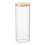 Банка для хранения квадратная Glass Bamboo, 2,2 л, Smart Solutions