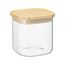Банка для хранения квадратная Glass Bamboo, 800 мл, Smart Solutions