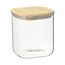 Банка для хранения квадратная Glass Bamboo, 1,5 л, Smart Solutions