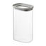 Банка для хранения прямоугольная Vacuum Glass, 1,25 л, светло-серая, Smart Solutions