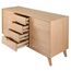 Комод Unique Furniture, RHO, 3 секции, 160х45х80,1 см, Unique Furniture, изображение 7